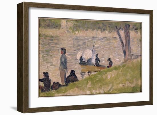 Study for a Sunday Afternoon on the Island of La Grande Jatte-Georges Seurat-Framed Giclee Print