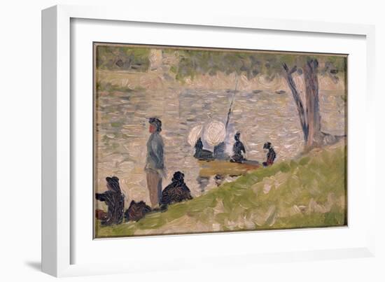 Study for a Sunday Afternoon on the Island of La Grande Jatte-Georges Seurat-Framed Giclee Print