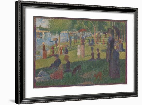 Study for "A Sunday on La Grande Jatte", 1884-Georges Pierre Seurat-Framed Giclee Print