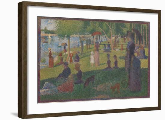 Study for "A Sunday on La Grande Jatte", 1884-Georges Pierre Seurat-Framed Giclee Print