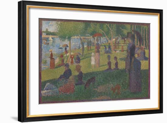 Study for "A Sunday on La Grande Jatte", 1884-Georges Pierre Seurat-Framed Giclee Print