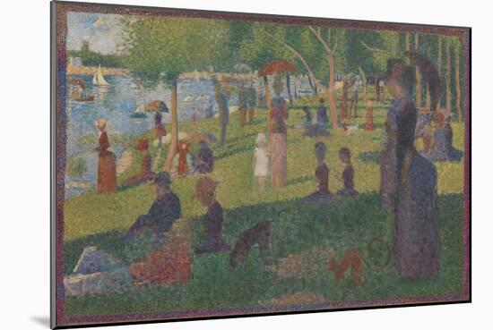 Study for "A Sunday on La Grande Jatte", 1884-Georges Pierre Seurat-Mounted Giclee Print