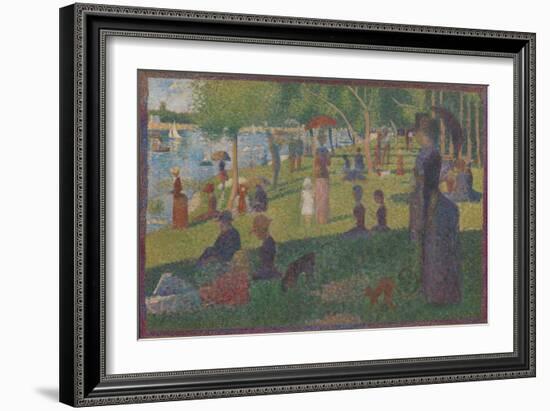 Study for "A Sunday on La Grande Jatte", 1884-Georges Pierre Seurat-Framed Giclee Print