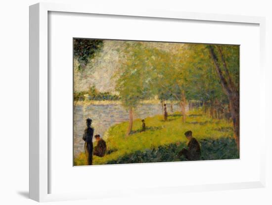 Study for "A Sunday on La Grande Jatte", 1884-Georges Pierre Seurat-Framed Giclee Print