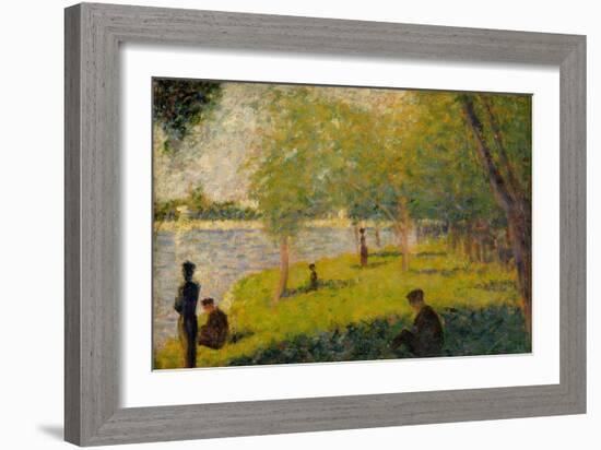 Study for "A Sunday on La Grande Jatte", 1884-Georges Pierre Seurat-Framed Giclee Print