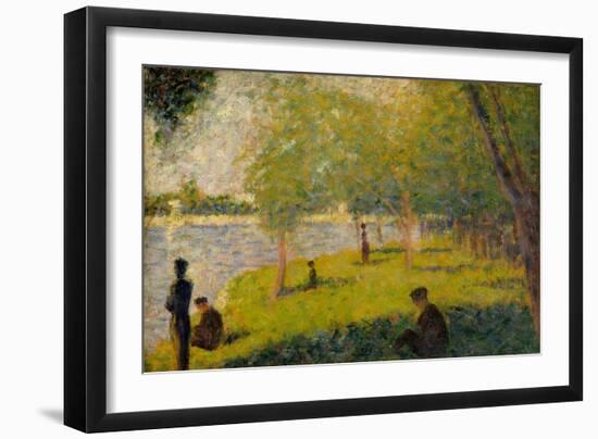 Study for "A Sunday on La Grande Jatte", 1884-Georges Pierre Seurat-Framed Giclee Print