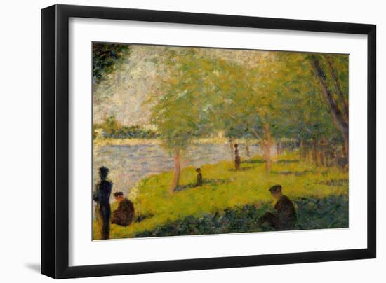 Study for a Sunday on La Grande Jatte-Georges Seurat-Framed Art Print