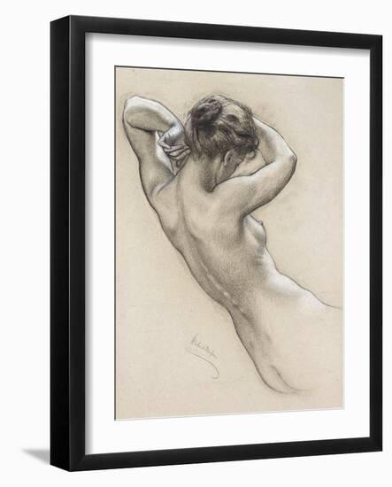 Study for a Water Nymph, Late 19th or Early 20th Century-Herbert James Draper-Framed Giclee Print