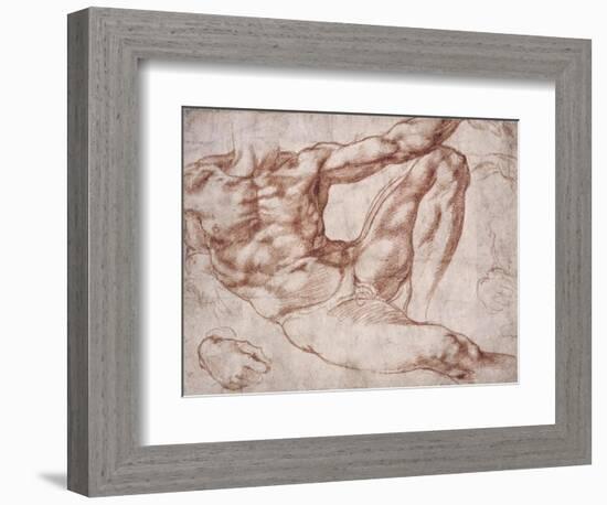 Study for Adam-Michelangelo-Framed Premium Giclee Print