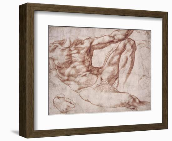 Study for Adam-Michelangelo-Framed Premium Giclee Print