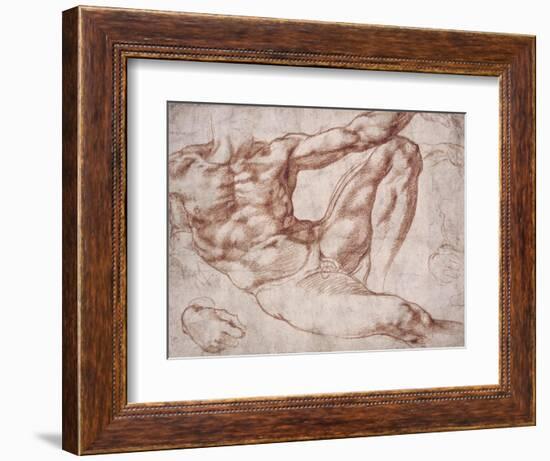 Study for Adam-Michelangelo-Framed Premium Giclee Print