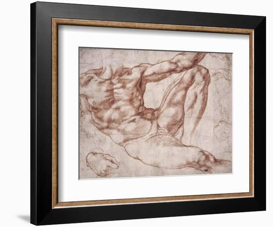 Study for Adam-Michelangelo-Framed Premium Giclee Print