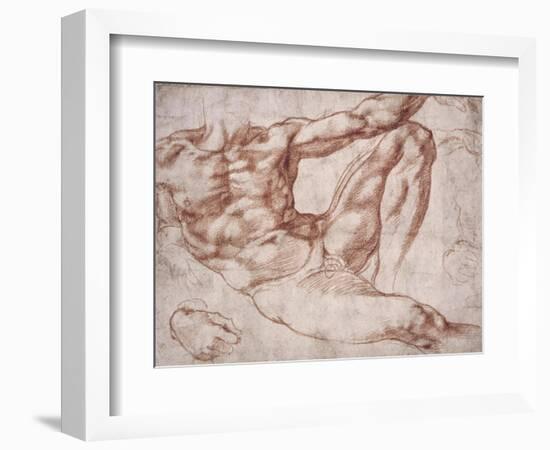 Study for Adam-Michelangelo-Framed Premium Giclee Print