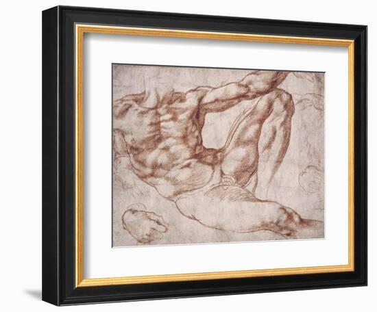 Study for Adam-Michelangelo-Framed Premium Giclee Print