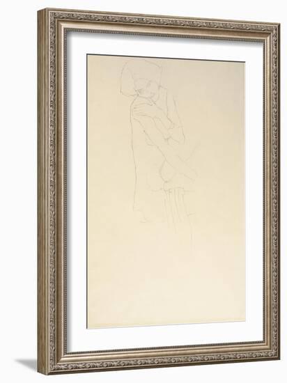 Study for Adele Bloch-Bauer II, 1911-Gustav Klimt-Framed Giclee Print