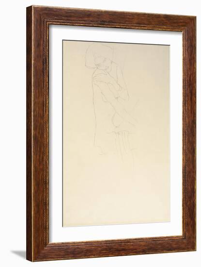 Study for Adele Bloch-Bauer II, 1911-Gustav Klimt-Framed Giclee Print