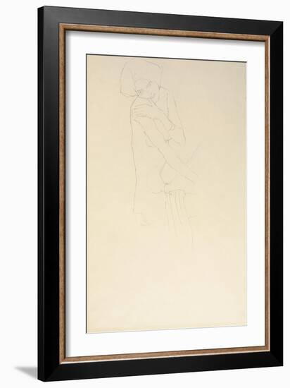 Study for Adele Bloch-Bauer II, 1911-Gustav Klimt-Framed Giclee Print