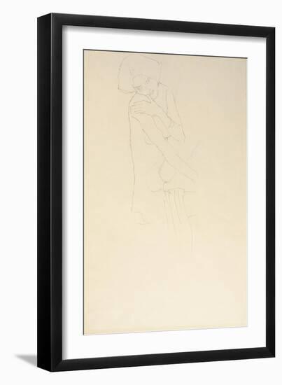 Study for Adele Bloch-Bauer II, 1911-Gustav Klimt-Framed Giclee Print