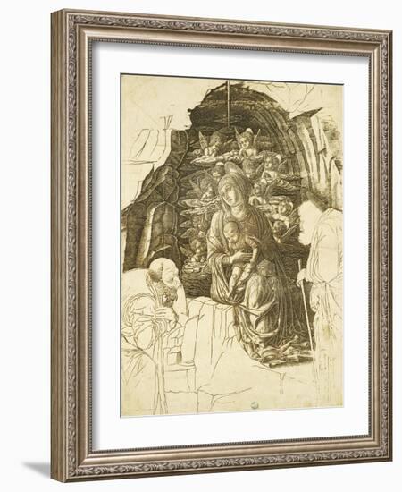 Study for Adoration of Magi-Andrea Mantegna-Framed Giclee Print