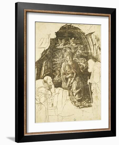 Study for Adoration of Magi-Andrea Mantegna-Framed Giclee Print