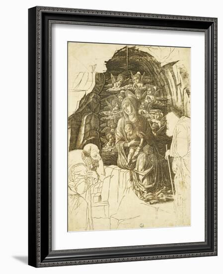 Study for Adoration of Magi-Andrea Mantegna-Framed Giclee Print