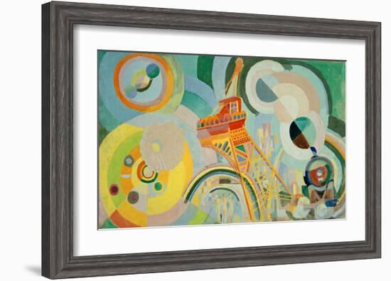 Study for Air, Iron, Water, 1936/1937-Robert Delaunay-Framed Giclee Print