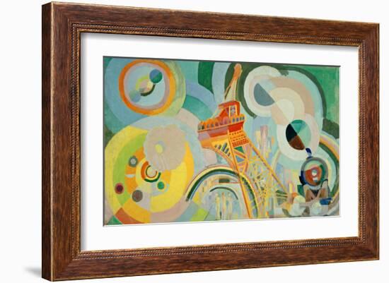 Study for Air, Iron, Water, 1936/1937-Robert Delaunay-Framed Giclee Print