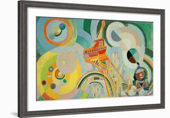 Study for Air, Iron, Water, 1936/1937-Robert Delaunay-Framed Giclee Print