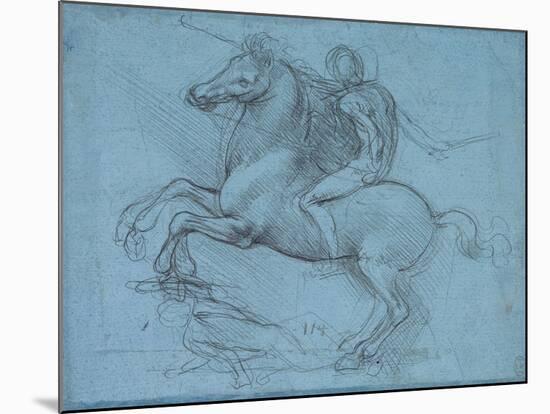 Study for an Equestrian Monument, Recto, by Leonardo Da Vinci-Leonardo Da Vinci-Mounted Giclee Print