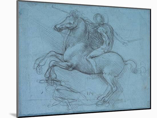 Study for an Equestrian Monument, Recto, by Leonardo Da Vinci-Leonardo Da Vinci-Mounted Giclee Print