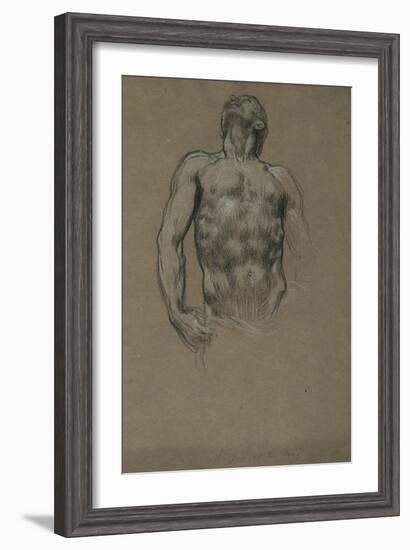 Study for 'And the Sea Gave Up the Dead Which Were in It', 1877-82-Frederic Leighton-Framed Giclee Print