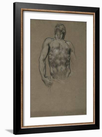 Study for 'And the Sea Gave Up the Dead Which Were in It', 1877-82-Frederic Leighton-Framed Giclee Print