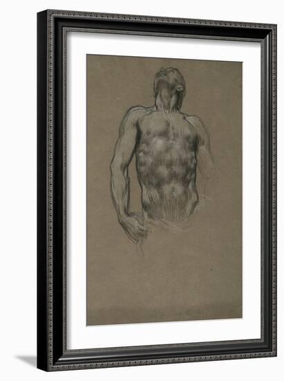 Study for 'And the Sea Gave Up the Dead Which Were in It', 1877-82-Frederic Leighton-Framed Giclee Print