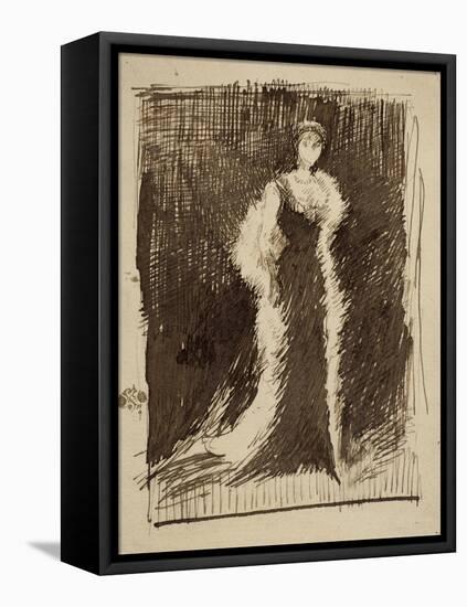 Study for Arrangement in Black: Lady Meux, 1881-James Abbott McNeill Whistler-Framed Premier Image Canvas