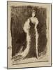 Study for Arrangement in Black: Lady Meux, 1881-James Abbott McNeill Whistler-Mounted Giclee Print