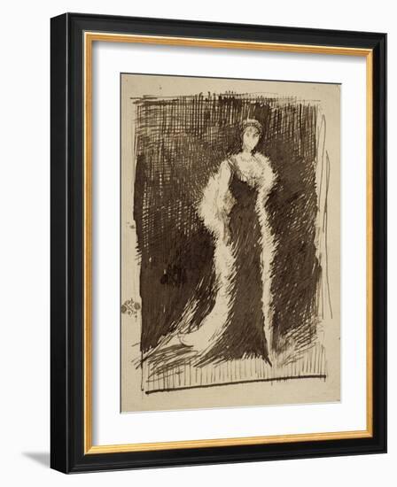 Study for Arrangement in Black: Lady Meux, 1881-James Abbott McNeill Whistler-Framed Giclee Print