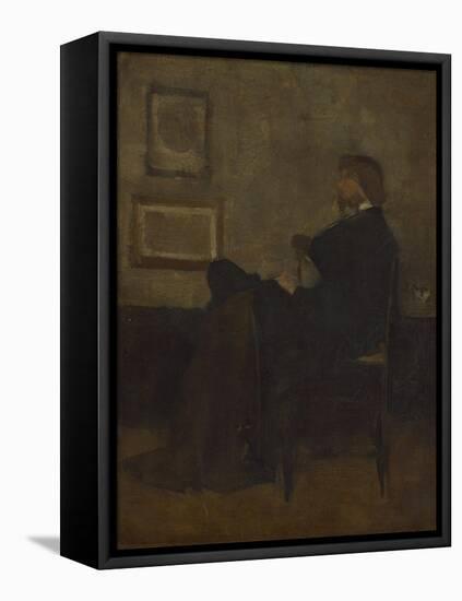 Study for Arrangement in Grey and Black, No. 2: Thomas Carlyle, 1872-73-James Abbott McNeill Whistler-Framed Premier Image Canvas