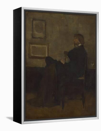 Study for Arrangement in Grey and Black, No. 2: Thomas Carlyle, 1872-73-James Abbott McNeill Whistler-Framed Premier Image Canvas