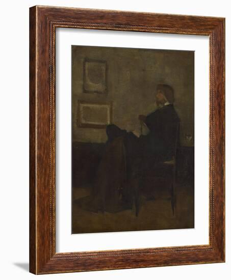 Study for Arrangement in Grey and Black, No. 2: Thomas Carlyle, 1872-73-James Abbott McNeill Whistler-Framed Giclee Print