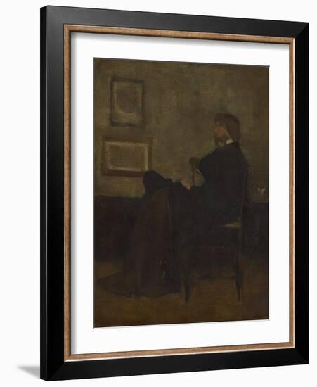 Study for Arrangement in Grey and Black, No. 2: Thomas Carlyle, 1872-73-James Abbott McNeill Whistler-Framed Giclee Print