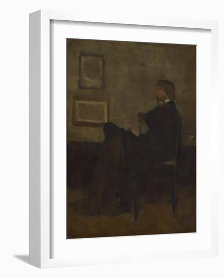 Study for Arrangement in Grey and Black, No. 2: Thomas Carlyle, 1872-73-James Abbott McNeill Whistler-Framed Giclee Print