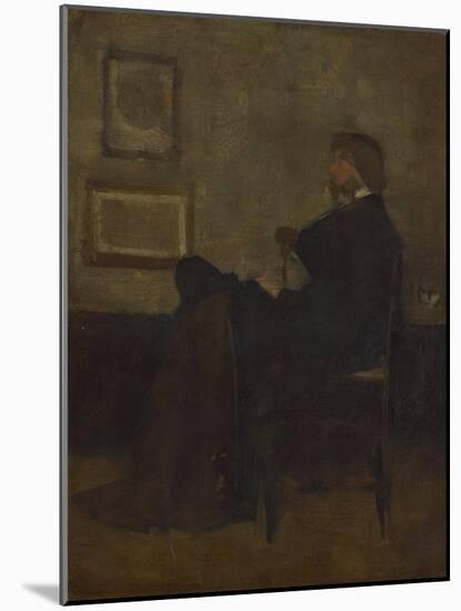 Study for Arrangement in Grey and Black, No. 2: Thomas Carlyle, 1872-73-James Abbott McNeill Whistler-Mounted Giclee Print