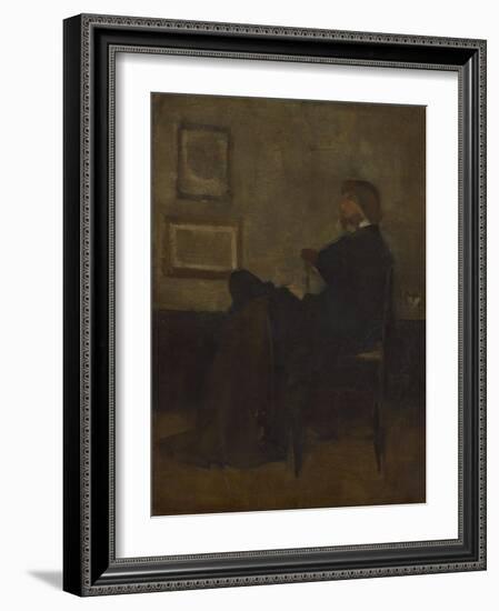 Study for Arrangement in Grey and Black, No. 2: Thomas Carlyle, 1872-73-James Abbott McNeill Whistler-Framed Giclee Print