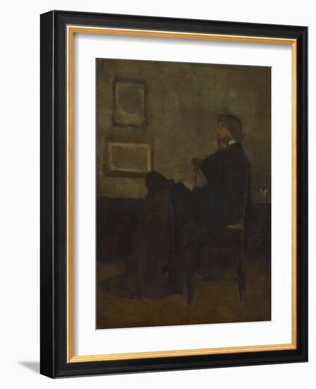 Study for Arrangement in Grey and Black, No. 2: Thomas Carlyle, 1872-73-James Abbott McNeill Whistler-Framed Giclee Print