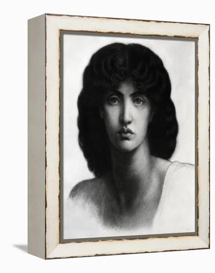 Study for Astarte Syriaca, Model Jane Morris, Pencil, 1875-Dante Gabriel Rossetti-Framed Premier Image Canvas