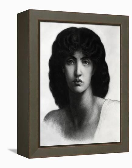 Study for Astarte Syriaca, Model Jane Morris, Pencil, 1875-Dante Gabriel Rossetti-Framed Premier Image Canvas