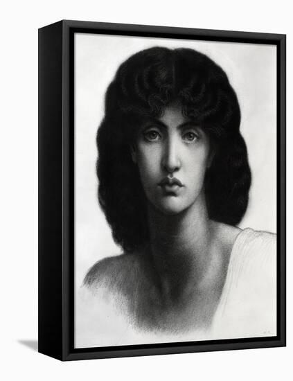 Study for Astarte Syriaca, Model Jane Morris, Pencil, 1875-Dante Gabriel Rossetti-Framed Premier Image Canvas