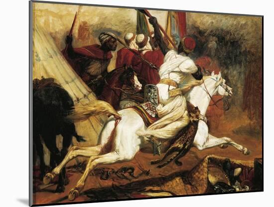 Study for Central Part of Battle of Isly-Horace Vernet-Mounted Giclee Print