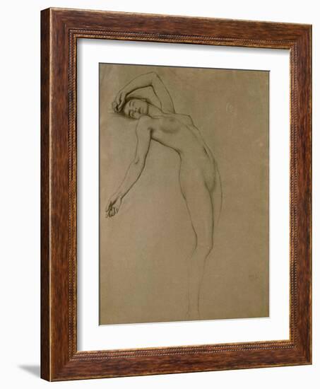 Study for 'Clyties of the Mist' (Chalk on Paper)-Herbert James Draper-Framed Giclee Print