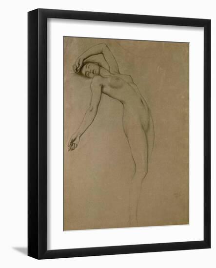 Study for 'Clyties of the Mist' (Chalk on Paper)-Herbert James Draper-Framed Giclee Print